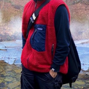 Vintage Fall Winter 1999 Patagonia Deep Pile Sherpa Fleece Vest Jacket USA made